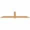 Ekena Millwork Eugene Smooth Timber Gable Bracket, Western Red Cedar, 84"W x 24"H x 1 1/2"D x 5 1/2"F, 7/12 Pitch GBW084X24X0206EUG00SWR - alternate 3